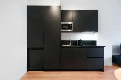 Una cocina o zona de cocina en Apartamento Posidonia