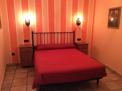 Cama o camas de una habitación en Casa Rural Sierra Vicor