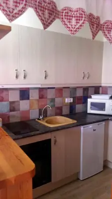 Una cocina o zona de cocina en LA GINESTA 2, Apartaments de muntanya