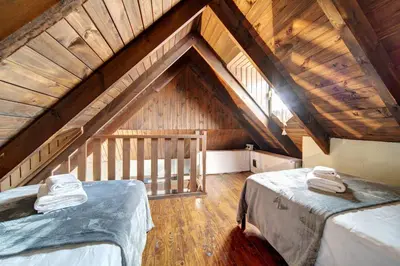 Cama o camas de una habitación en Encantadora casa en Salardú con vistas espectaculares by Eth Flòc
