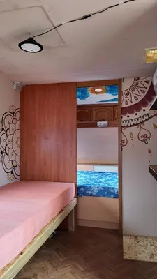 Cama o camas de una habitación en WakeTheFUP Holistic Meditation Temple