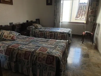 Cama o camas de una habitación en Casa Las tres Culturas