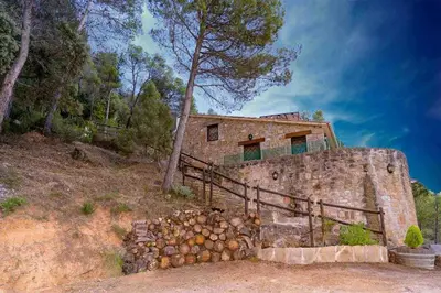 Paisaje cerca de este chalet de montaña
