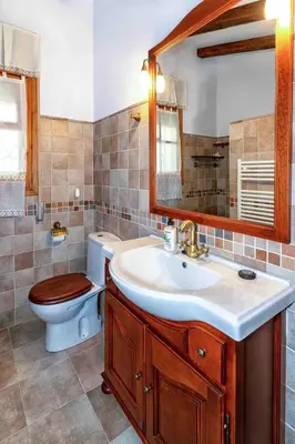Un baño de Casa del Lago