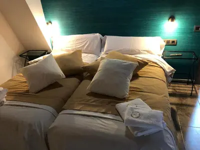 Cama o camas de una habitación en Casa FOR HABITACIONES