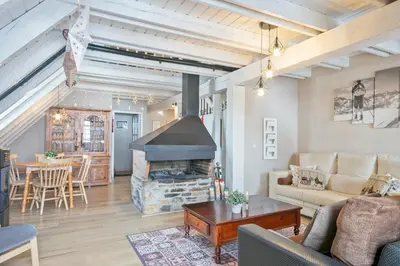 Zona de estar de Apartamento Vista Bagergue -Baqueira- Val d'Aran