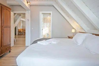 Cama o camas de una habitación en Apartamento Vista Bagergue -Baqueira- Val d'Aran