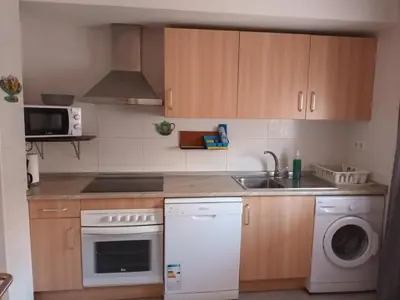 Una cocina o zona de cocina en APARTAMENTOS ANDORRA en TERUEL