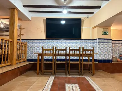Zona de estar de Hostal San José Naval