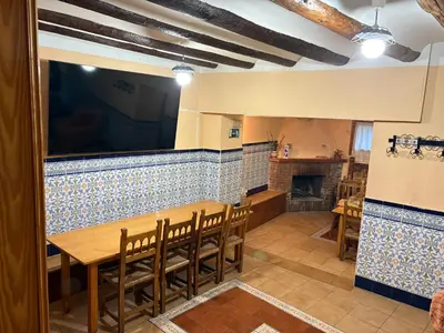 Una cocina o zona de cocina en Hostal San José Naval
