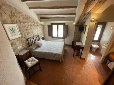 Cama o camas de una habitación en Torre Alta de Ram