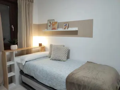 Cama o camas de una habitación en Los Alamos