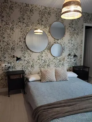 Cama o camas de una habitación en Los Alamos