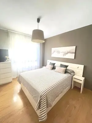 Cama o camas de una habitación en Barbastro urban home