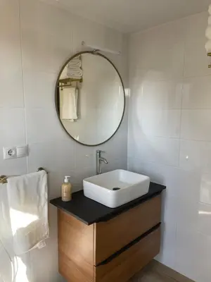 Un baño de El Portalet
