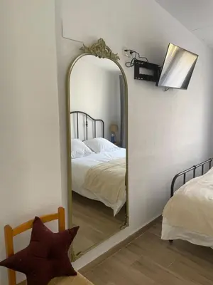 Cama o camas de una habitación en El Portalet