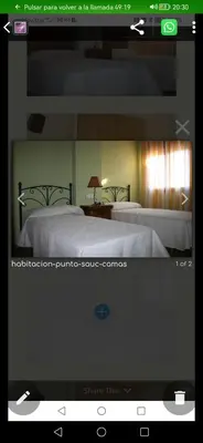 Cama o camas de una habitación en Hostal Bar Restaurante Villa Cerollera