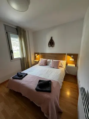 Cama o camas de una habitación en Apartament Vall de Barravés