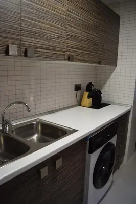 Una cocina o zona de cocina en Benissanet Tarragona Apartment Cal Sanet