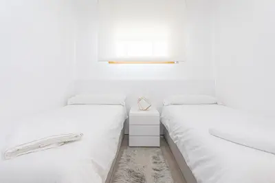 Cama o camas de una habitación en Collado, terraza con vistas y garaje - Arafita Apartamentos