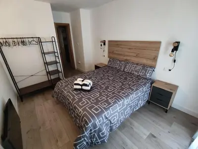 Cama o camas de una habitación en Casa Chusky