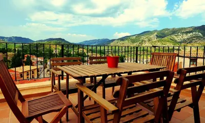 Vista general de una montaña o vista desde el apartamento