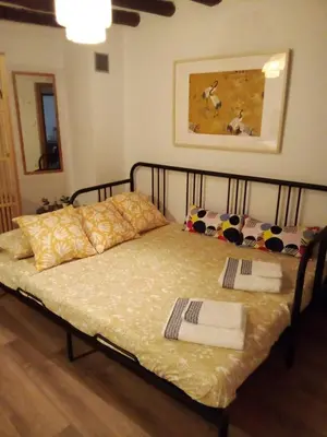 Cama o camas de una habitación en Casa VIDOSA y Casa MAILO unidas