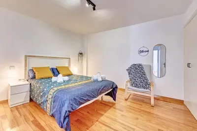 Cama o camas de una habitación en Dúplex Estella Centro by Clabao