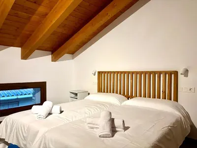 Cama o camas de una habitación en Casa Chumpón