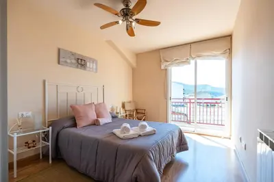 Cama o camas de una habitación en Ca l'Agnès