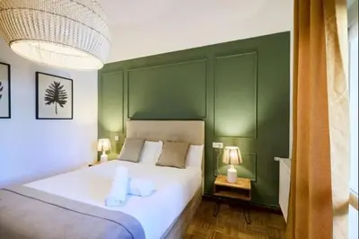 Cama o camas de una habitación en Azpilagaña by Clabao