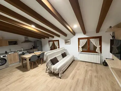 Una cocina o zona de cocina en Apartamentos Rurales Miguela