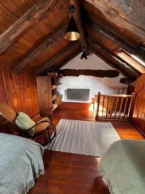 Cama o camas de una habitación en Casa Rústica y Chic con Chimenea y Vistas Panorámicas de La Vall de Boí
