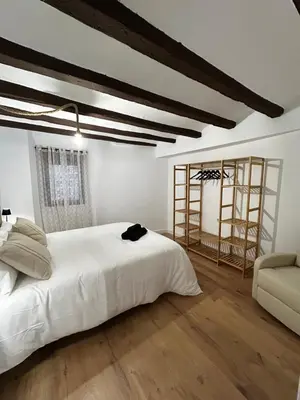 Cama o camas de una habitación en Apartamento Casco Histórico Tarazona