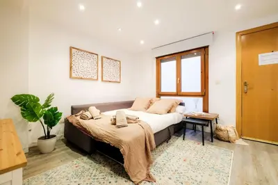 Cama o camas de una habitación en Casa Goya 1 Dormitorio Sofá Cama