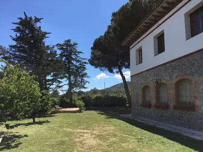 Jardín al aire libre en Mas Perdiueta