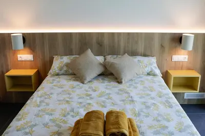 Cama o camas de una habitación en Hegoalde