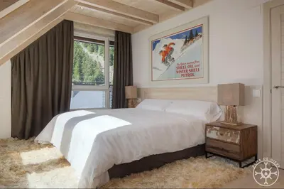 Cama o camas de una habitación en Restanca de Alma de Nieve