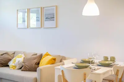 Zona de estar de Acogedor apartamento loft a 15 minutos del centro