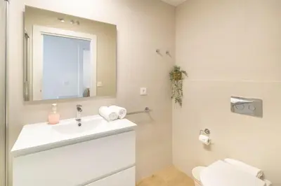 Un baño de Acogedor apartamento loft a 15 minutos del centro