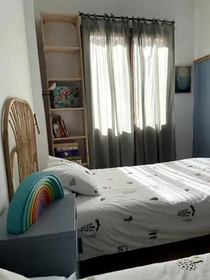 Cama o camas de una habitación en Casa Queral Xerta