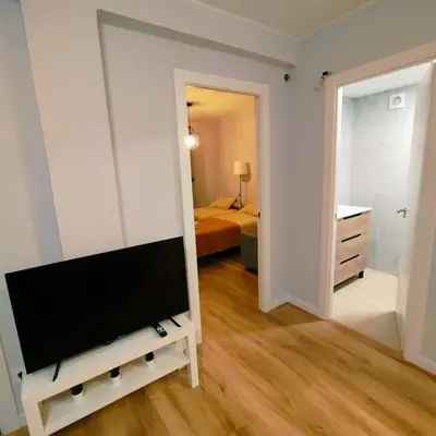 Cama o camas de una habitación en Quiet apartment near the Pilar