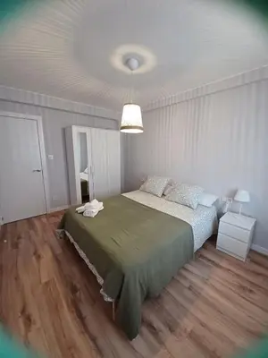 Cama o camas de una habitación en Quiet apartment near the Pilar