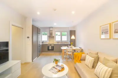 Zona de estar de Gran apartamento tipo loft a 15 minutos del centro
