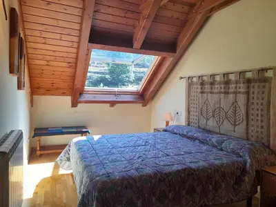 Cama o camas de una habitación en Vistas espectaculares -Triplex acogedor bien equipado - Erta 7
