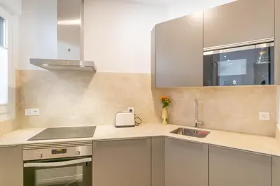 Una cocina o zona de cocina en Acogedor Loft a 15 minutos del centro de Pamplona