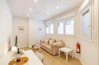 Zona de estar de Acogedor Loft a 15 minutos del centro de Pamplona