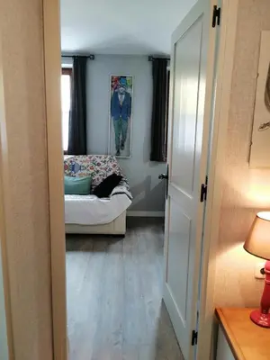 Cama o camas de una habitación en Estudio rústico y funcional perfecto para parejas - Cuc 4