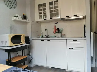 Una cocina o zona de cocina en Estudio rústico y funcional perfecto para parejas - Cuc 4
