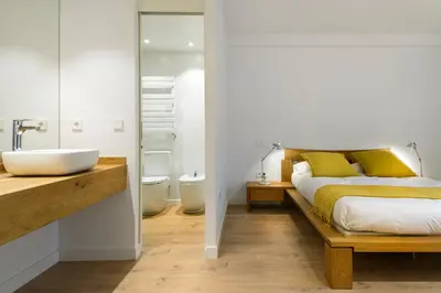 Cama o camas de una habitación en Casa Estrimal, Panticosa, grandes familias y pequeños grupos